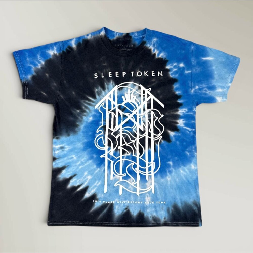 Sleep Token Tie-Dye T-Shirt This Place Will Become Your Tomb Graphic Size Large